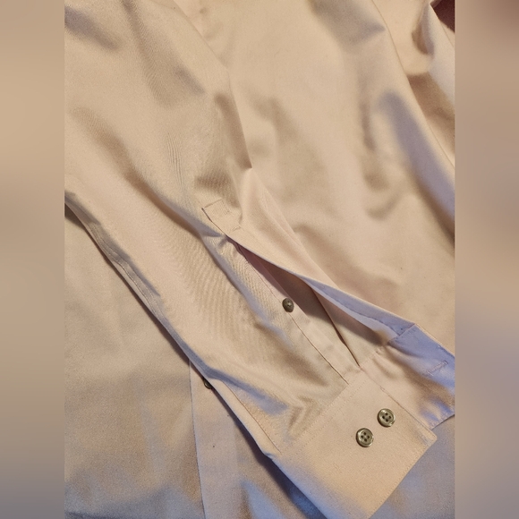 Men's Warehouse - Calvin Klein Infinite Slim Fit Spread Collar Mini (Pink) - Picture 7 of 7